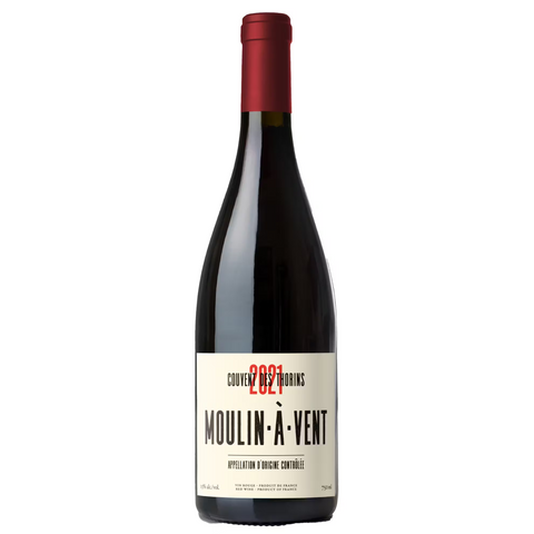 Chateau du Moulin a Vent Red Wine bottle with 'Moulin a Vent' label on a white background