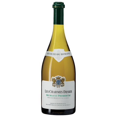 Chateau de Meursault Wine bottle with a visible label on a white background