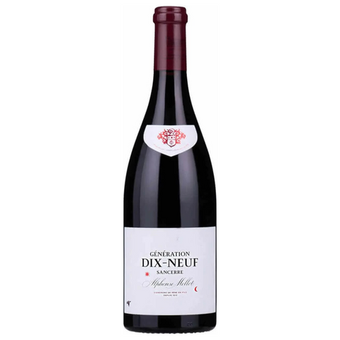 Wine bottle labeled 'Génération Dix-Neuf' on a white background