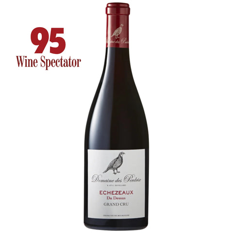 Wine bottle with a label and '95 Wine Spectator' rating on a white background