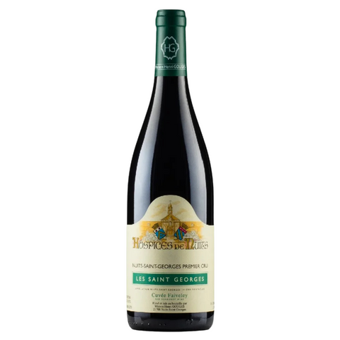 Wine bottle with label on a white background