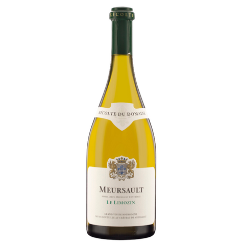 Wine bottle labeled 'Meursault' on a white background
