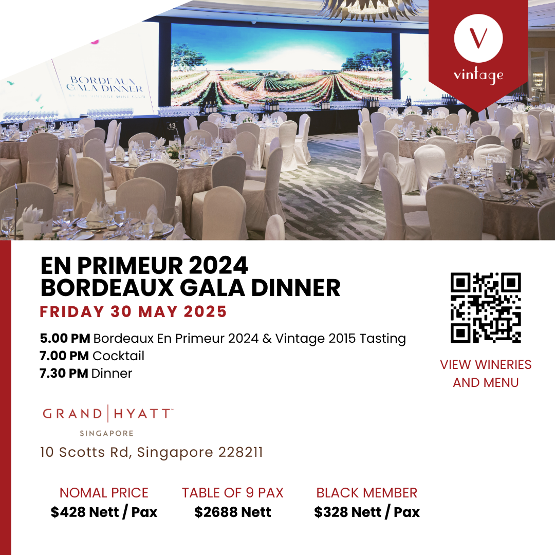 Bordeaux Gala Dinner 2025 at Grand Hyatt - 30 May
