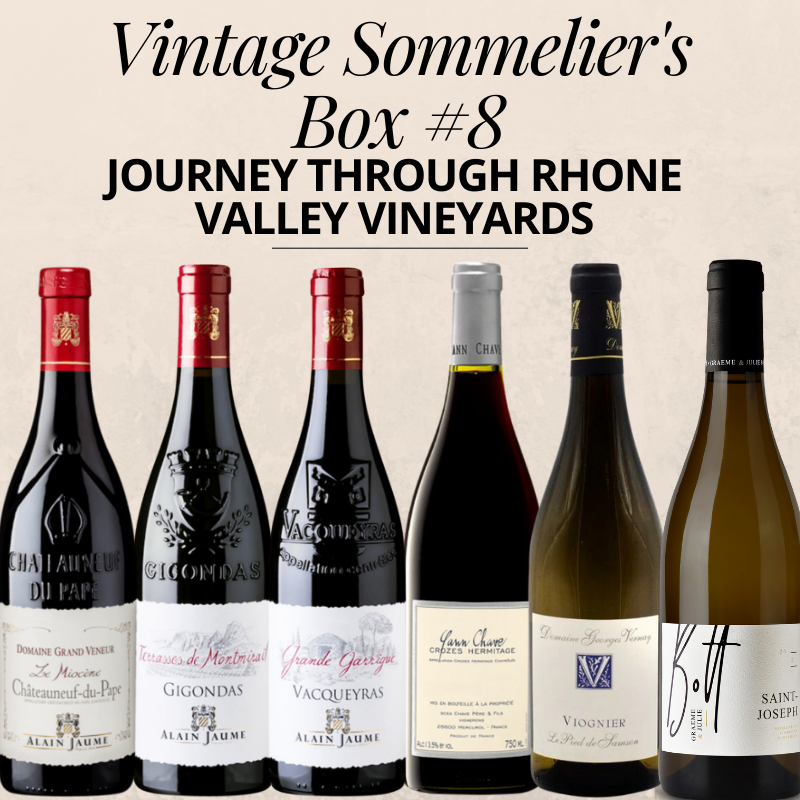 Vintage Sommelier's Box #8 : Journey through Rhone Valley vineyards