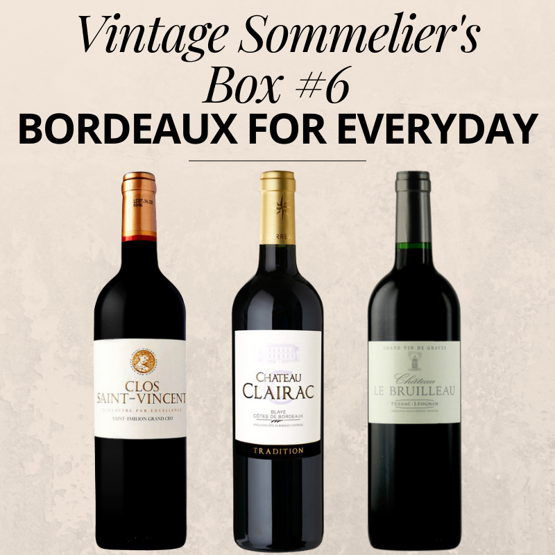 Vintage Sommelier's Box #6 : Bordeaux Wine for every day