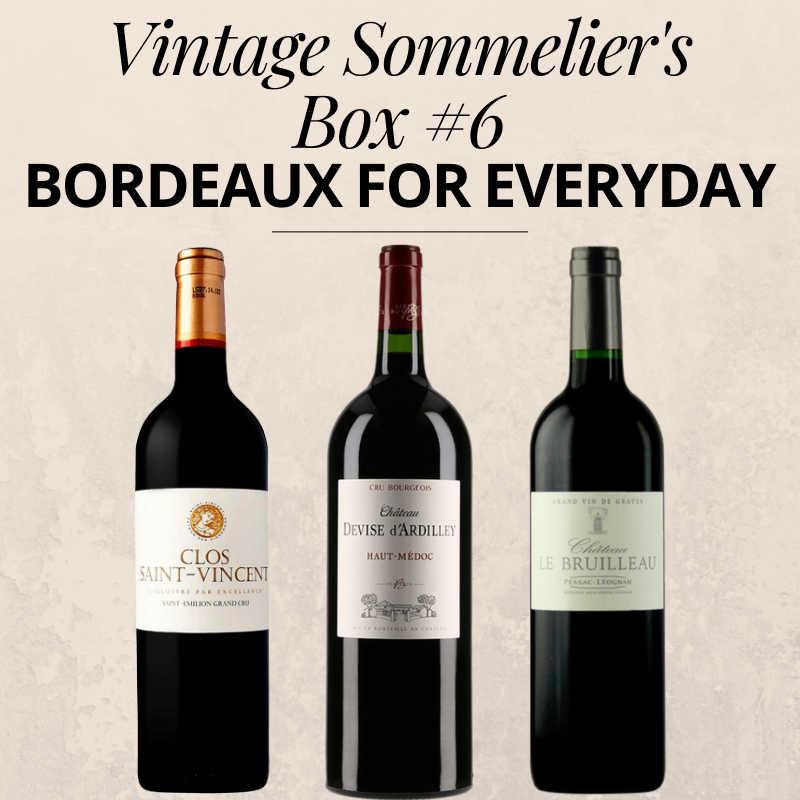 Vintage Sommelier's Box #6 : Bordeaux Wine for every day