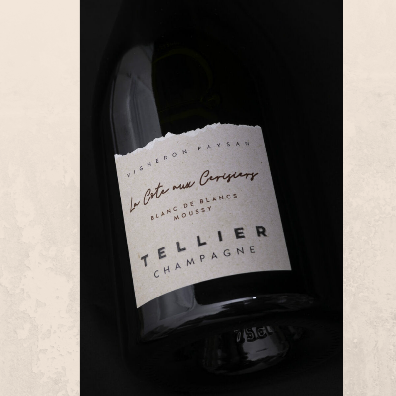 Champagne Tellier - 'La Cote aux Cerisiers' Moussy Blanc de Blancs Extra Brut 2018